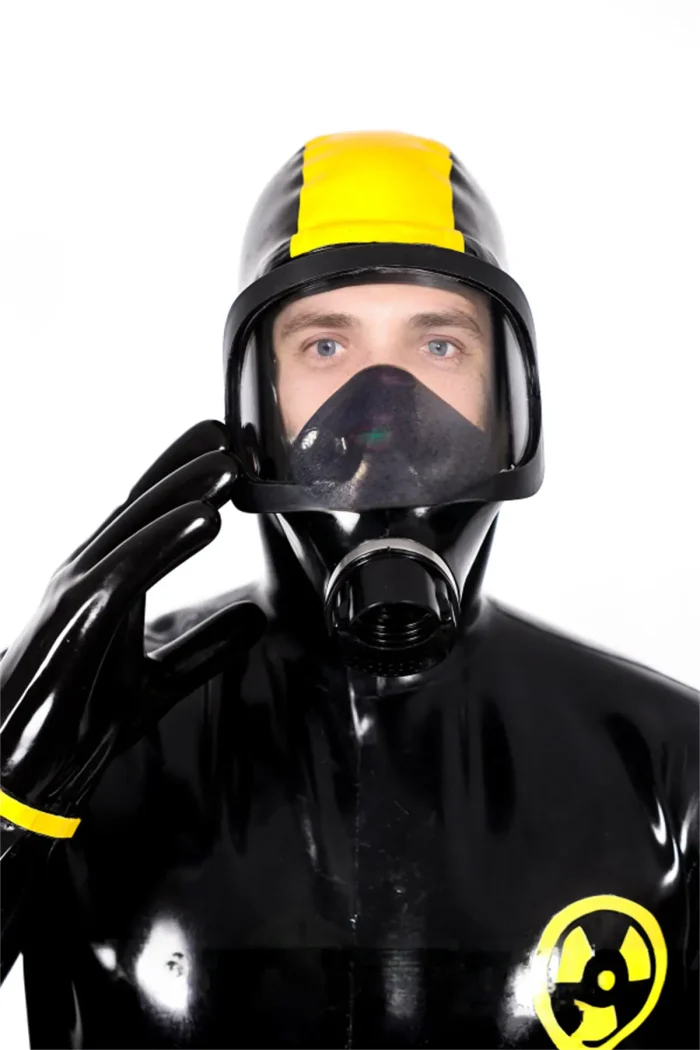 Latex Zombie Biohazard Haz Mat Style Protection Suit For Men