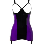 Latex Two-Tone Dress With Underwire