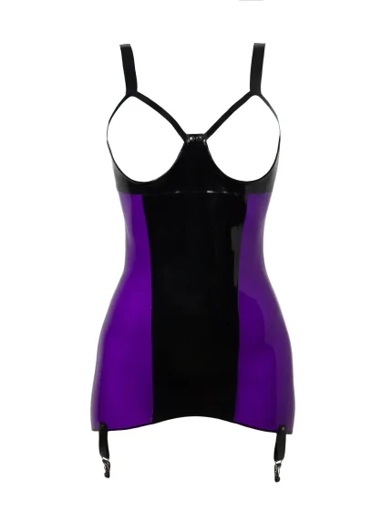 Latex Open Chest Female Sexy Dress