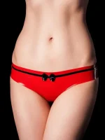 Latex Panties with Black Bow Front