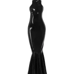Long Sleeve Transparent Latex Mini Dress Chic