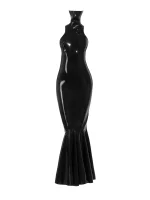 Latex Elegant Black Mermaid Gown For Party
