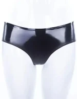 Classic Black Latex Briefs with Sleek Fit