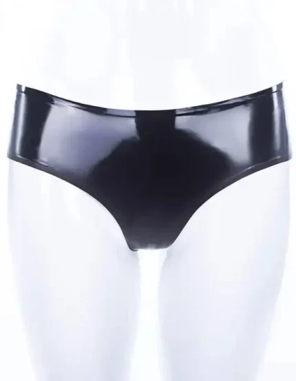 Classic Black Latex Briefs with Sleek Fit