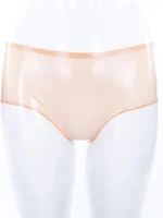 Latex Under Waist Semi-trans Flesh Shorts