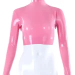 Strapless Black Latex Tube Top