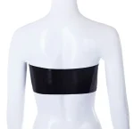 Strapless Black Latex Tube Top