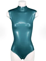 Prince Line Design Sleeveless Latex Bodysuit