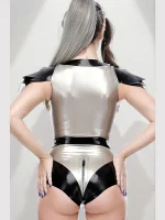 Morgana Latex Leotard For Women