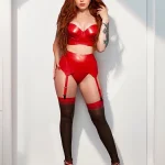 Black Basic Latex Thong