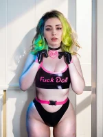Latex Fuck Doll Bra and Panty Set