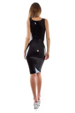Sleeveless Slim Latex Dress