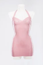 Halter Latex Dress with Molded Cups