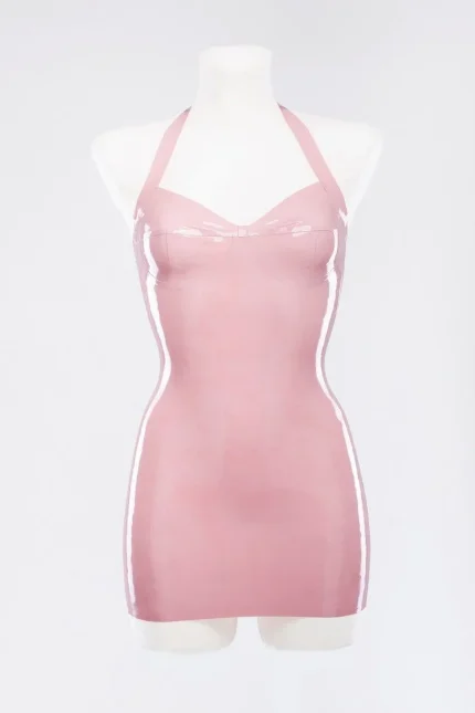 Halter Latex Dress with Molded Cups