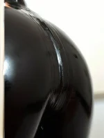 Latex Legging With Crotch Zipper
