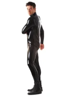 Front Through Zip Latex Catsuit For Men