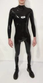 High Neck Latex Catsuit