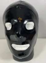 Latex Mask with Eye and Mouth Holes