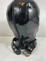 Latex Mask with Eye and Mouth Holes