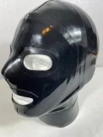 Latex Mask with Eye and Mouth Holes