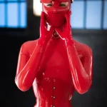 Latex Panda Eye Catwoman Dual-Tone Hood