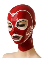 Latex Hood with Trimmed Face and Zipper