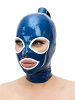 Latex Hood with Hair Tube