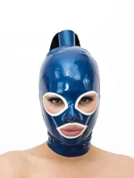 Latex Hood with Hair Tube