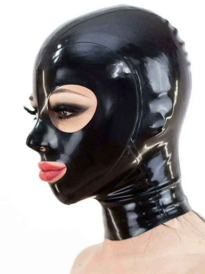 Latex Mask with Open Eyes and Mouth