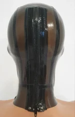 Black Transparent Mixed Panel Latex Hood