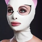 Latex Perforated Eyes and Translucent Face Hood