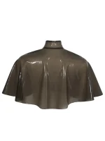 Latex Shoulder Cape with Front Zipper