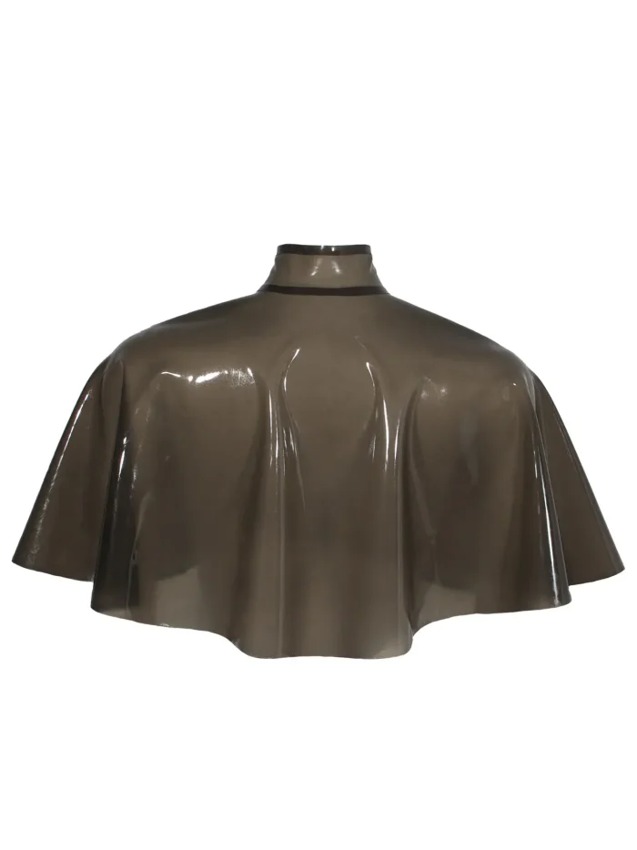 Latex Shoulder Cape with Front Zipper