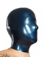 Latex Micro Perforated Holes Full Face Cover hood