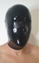 Latex Micro Perforated Holes Full Face Cover hood