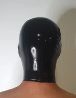 Latex Micro Perforated Holes Full Face Cover hood