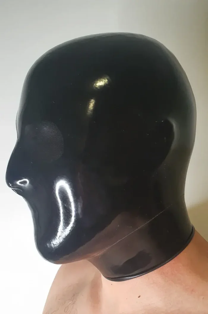 Latex Micro Perforated Holes Full Face Cover hood