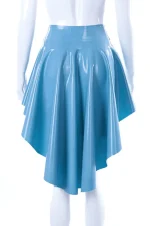 Long Hem Latex Skirt