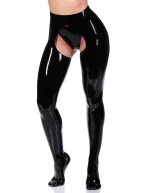 Latex Fetish Open-Crotch Tights