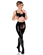 Latex Fetish Open-Crotch Tights