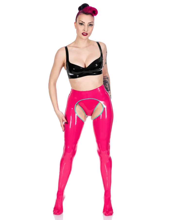 Latex Fetish Open-Crotch Tights