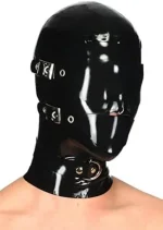 Latex Hood with Neck Buckle Strap