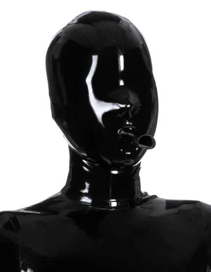 Full Enclosure Latex Mask with Air Tube