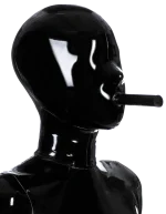 Full Enclosure Latex Mask with Air Tube