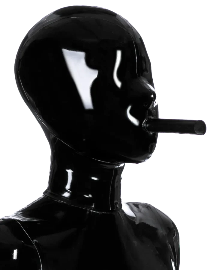 Full Enclosure Latex Mask with Air Tube