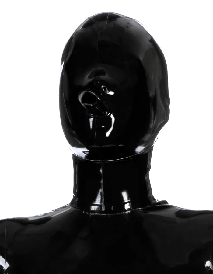 Full Enclosure Latex Mask with Air Tube
