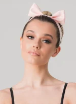 Latex Pink Bow Hairband with Cute Girly Style