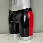 Latex Cross Waistband Briefs With Bow