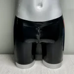 Latex Two-Tone Shorts For Men