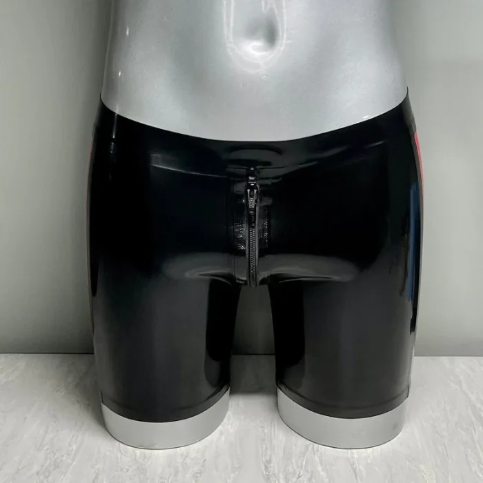 Latex Two-Tone Shorts For Men